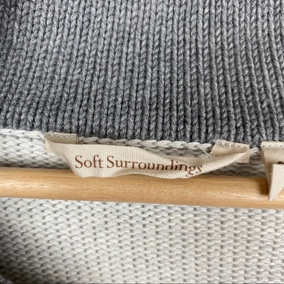 SOFT SURROUNDINGS | Ivory & Gray Tunic Cowl Neck - Picture 10 of 14